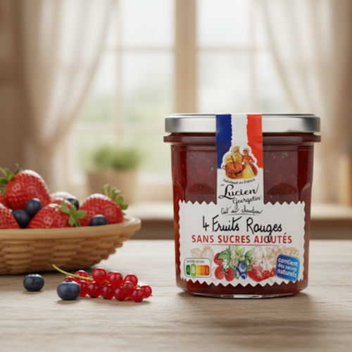 4 Rote Beeren ohne Zuckerzusatz - 320g